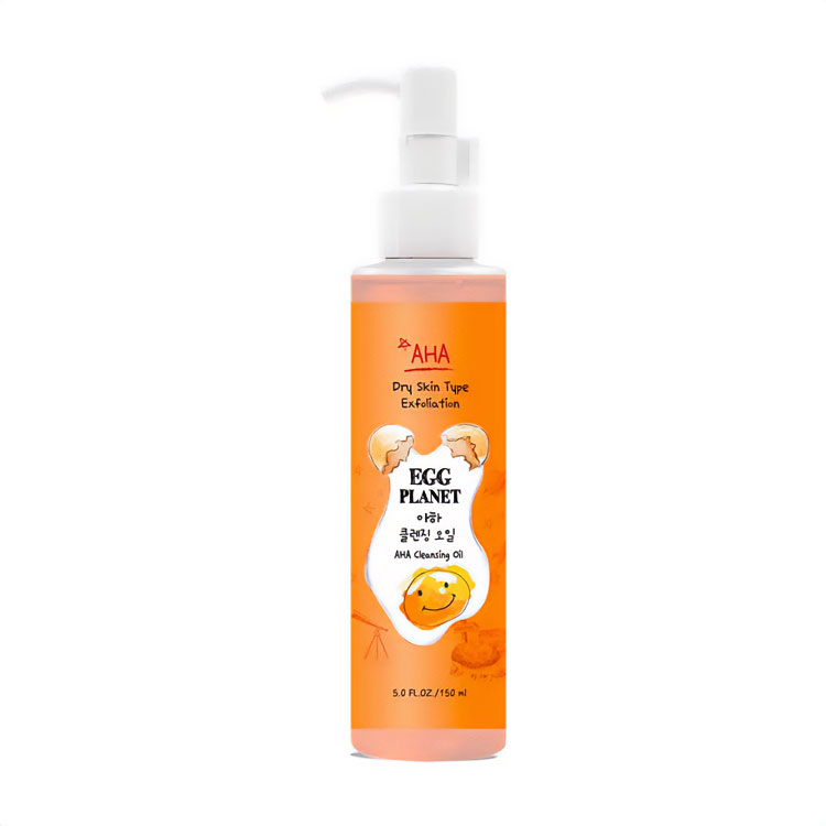 Гідрофільна олія для обличчя Daeng Gi Meo Ri Egg Planet AHA Cleansing Oil для сухої шкіри обличчя, з AHA кислотами, 150 мл